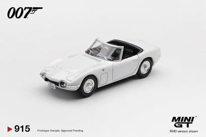 Mini GT 1:64 Toyota 2000GT Roadster “You Only Live Twice” in Blaster Packaging Japanese Version (MGT00915-007J)