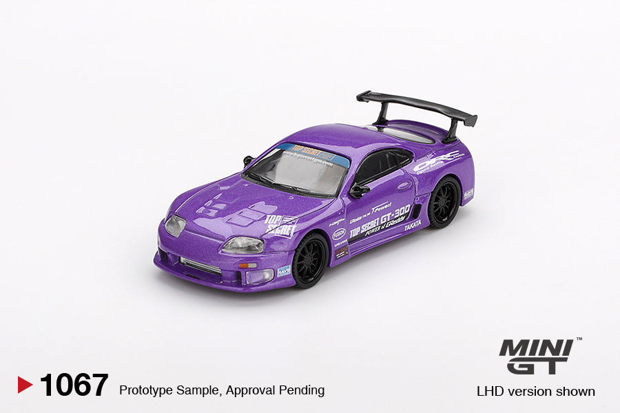 Mini GT 1:64 Toyota Supra (A80) Top Secret GT-300 Top Secret Purple (MGT01067-CH)