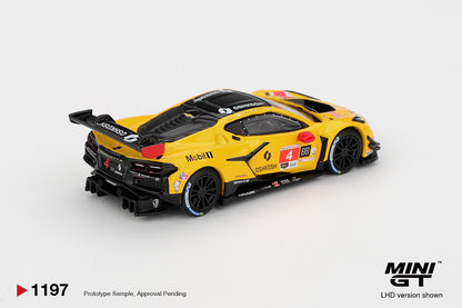 Mini GT 1:64 Chevrolet Corvette Z06 GT3.R #4 Corvette Racing by Pratt Miller Motorsports 2025 IMSA Daytona 24 Hrs (MGT01197-CH)
