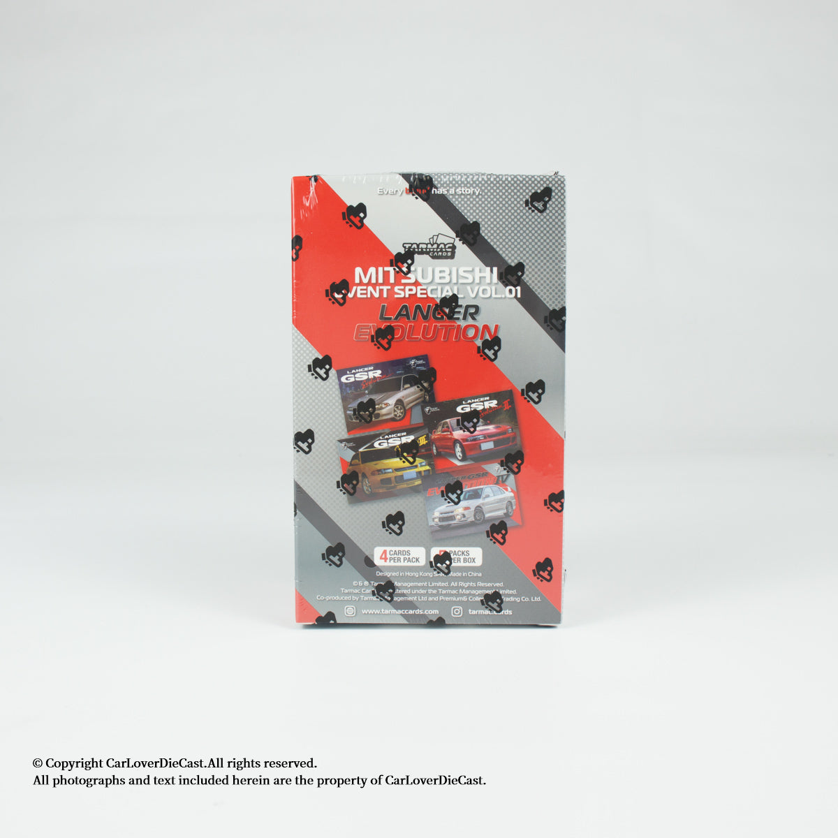 Tarmac Cards Event Special Mitsubishi Vol.01 - Lancer Evolution Pack - Single Pack (4 cards per pack, no model car included)