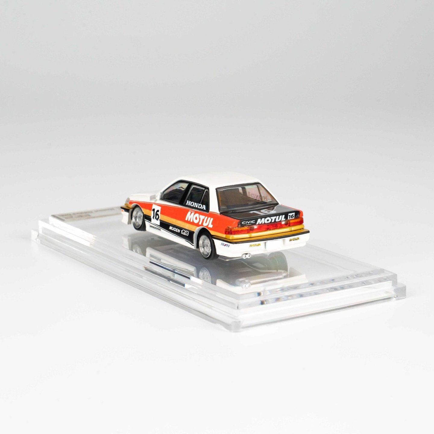 BMC BM Creations 1:64 Honda CIVIC EF2 1991 White MOTUL (RHD)