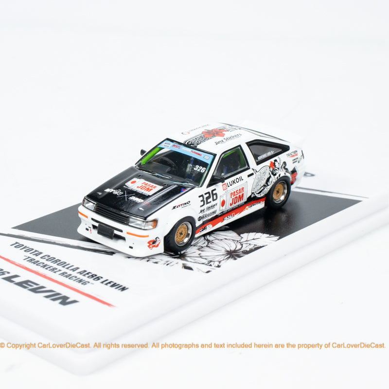 INNO64 1:64 Toyota Corolla AE86 Levin "TRACKERS RACING" Malaysia Special Event Edition