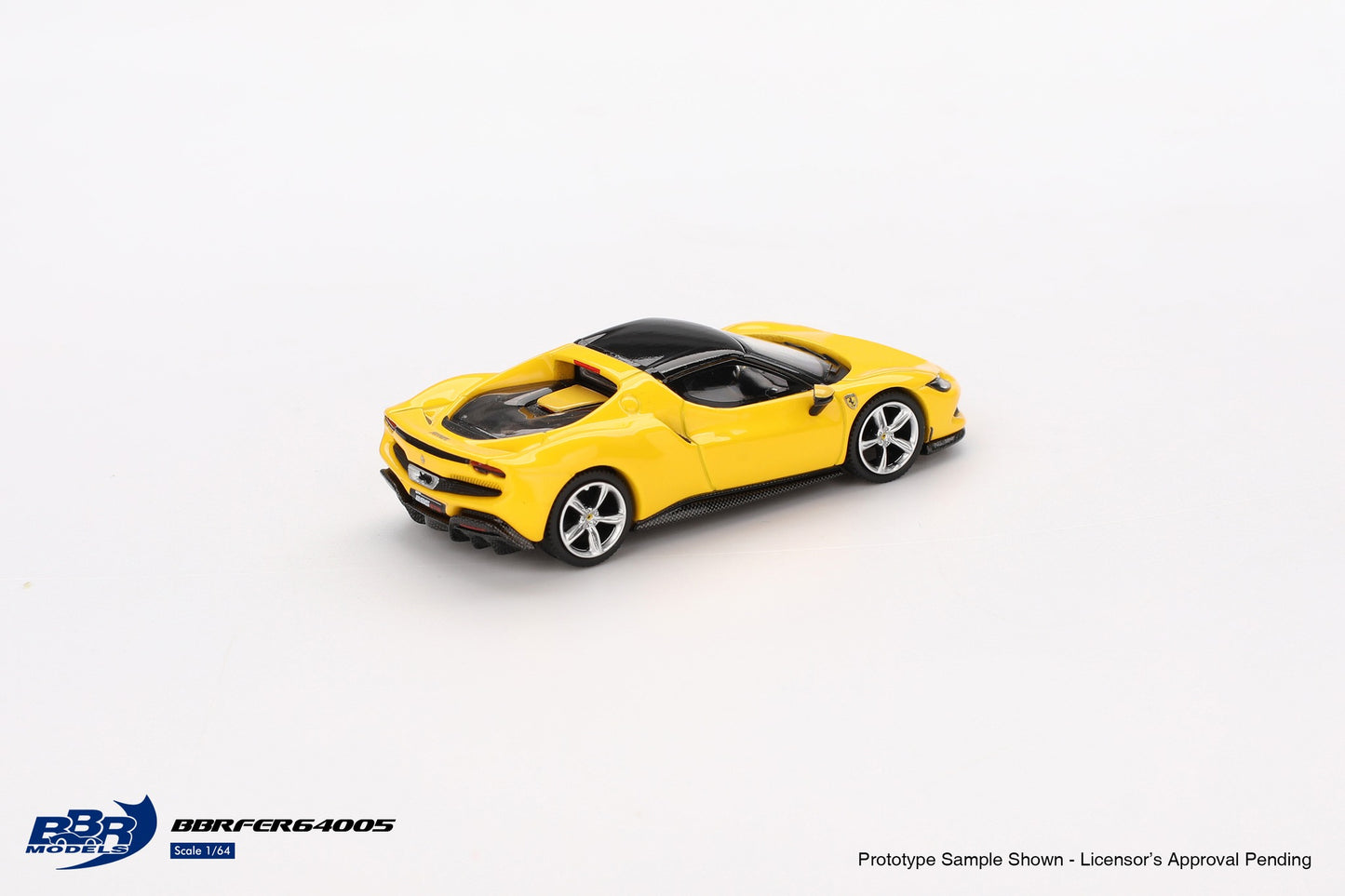 BBR 1:64 Ferrari 296 GTB Giallo Modena Official Licensed (BBRFER64005)