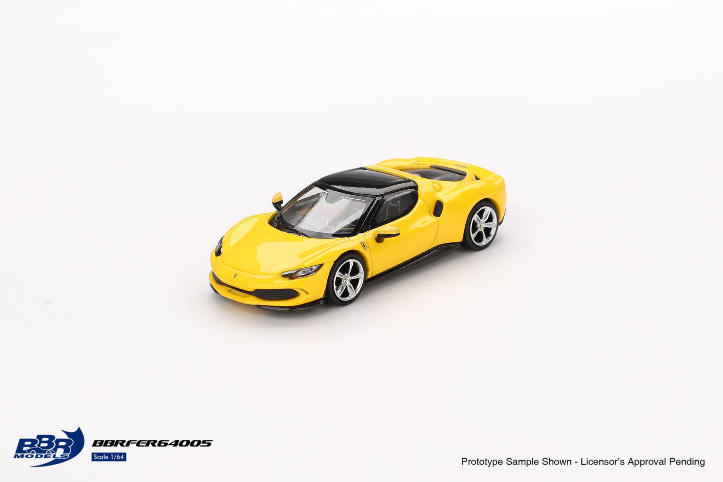BBR 1:64 Ferrari 296 GTB Giallo Modena Official Licensed (BBRFER64005)