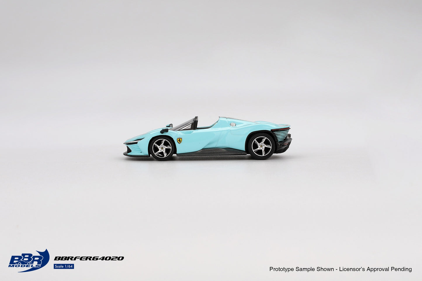 BBR 1:64 Ferrari Daytona SP3 Light Blue Official Licensed (BBRFER64020)