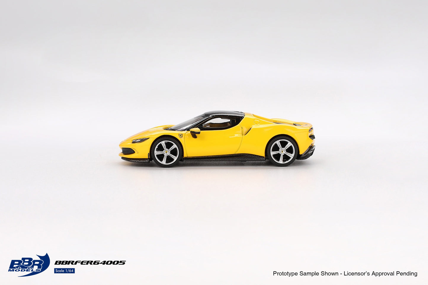 BBR 1:64 Ferrari 296 GTB Giallo Modena Official Licensed (BBRFER64005)