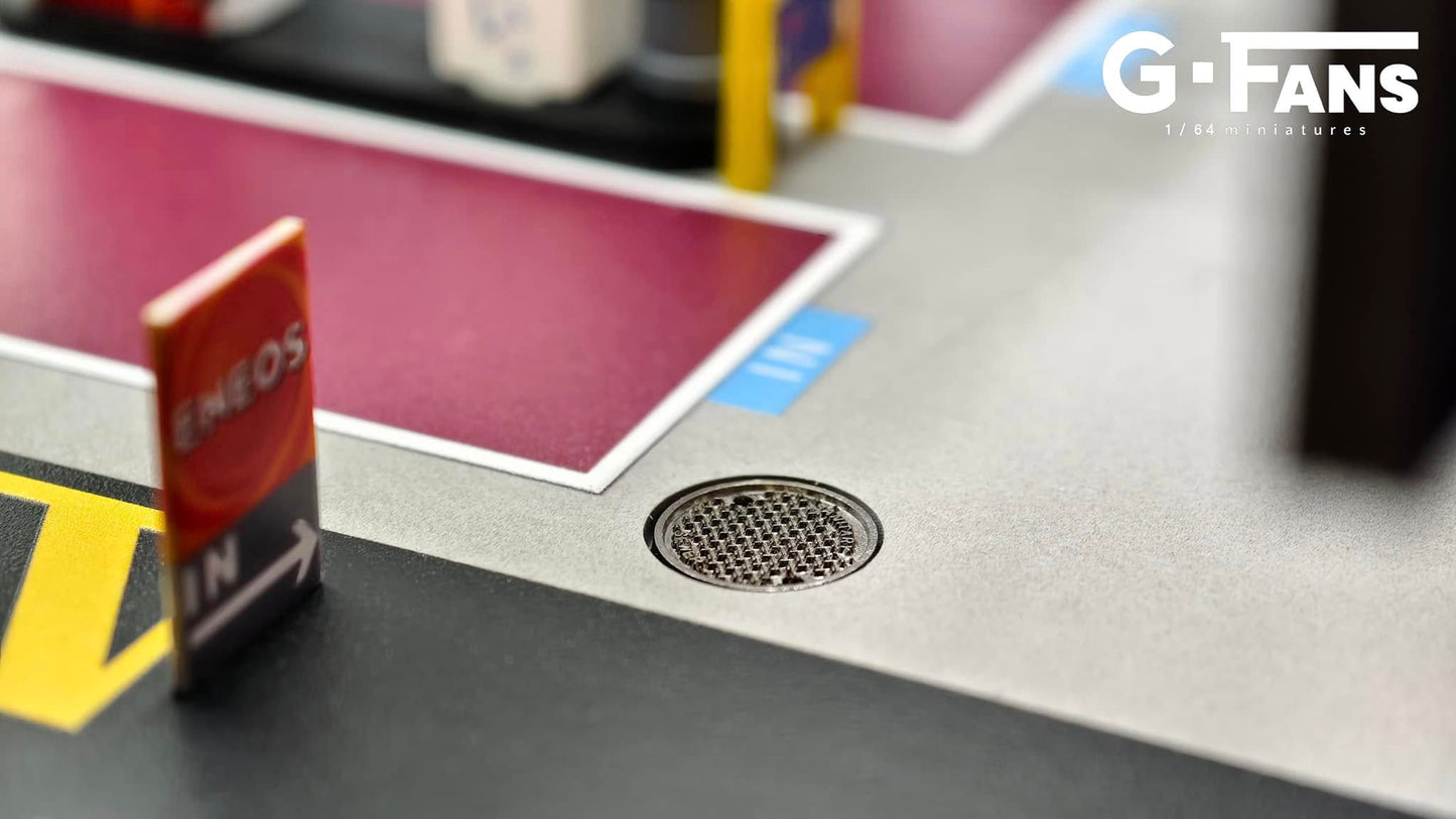 G-Fans 1:64 ENEOS Gas Station Building Scene Model LED Light Diorama