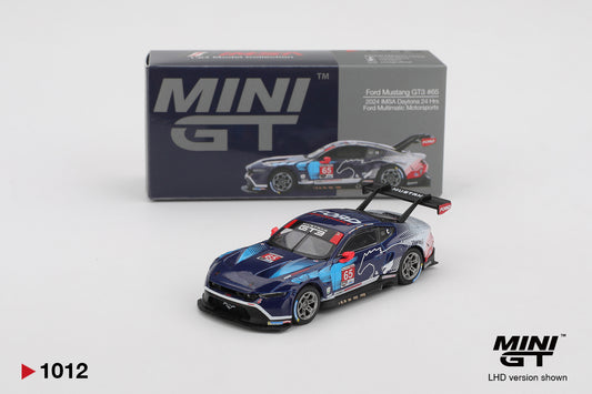Mini GT 1:64 Ford Mustang GT3 #65 Ford Multimatic Motorsports 2024 IMSA Daytona 24 Hrs (MGT01012-CH)