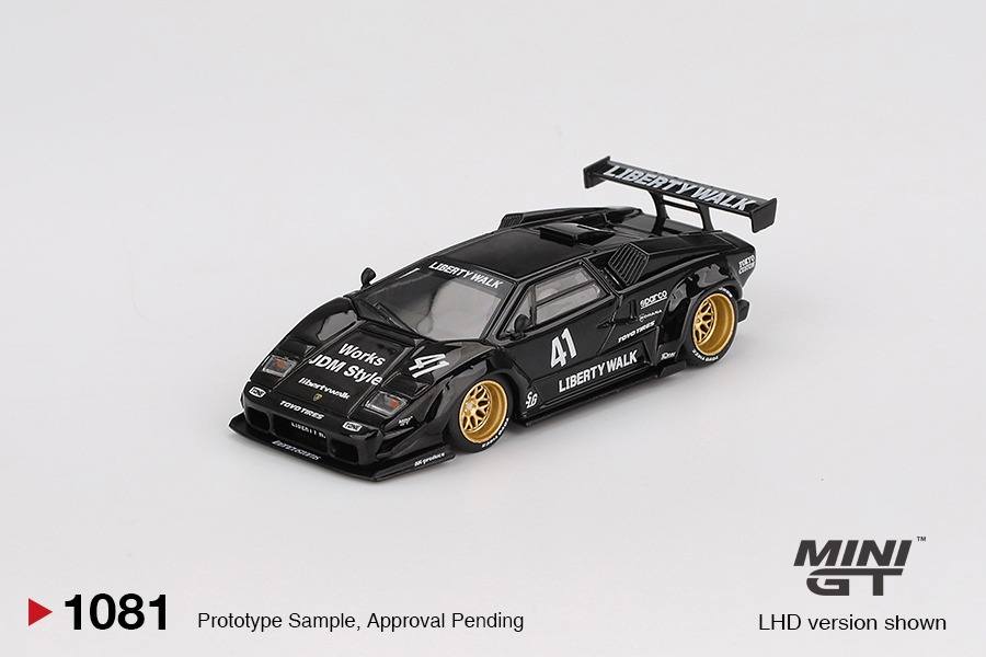 Mini GT 1:64 Lamborghini Countach LB-WORKS Black (MGT01081-CH)
