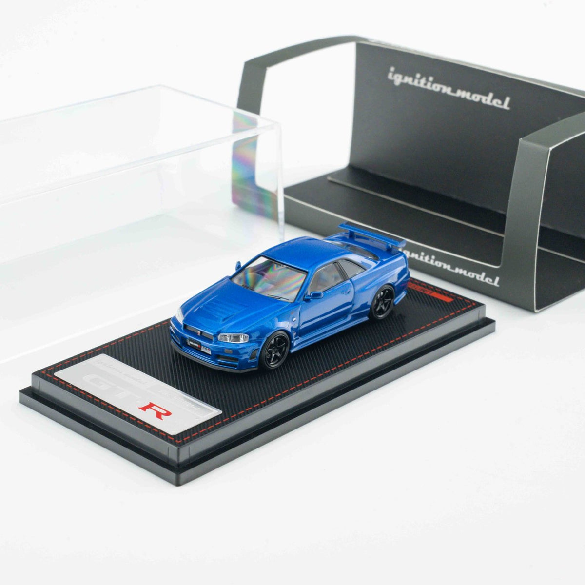Ignition Model 1:64 Nissan Skyline GT-R (BNR34) NISMO customized Metallic Blue (IG4147) - Limited to 2 per customer / address