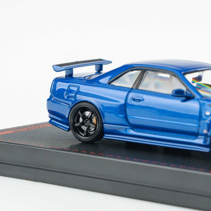 Ignition Model 1:64 Nissan Skyline GT-R (BNR34) NISMO customized Metallic Blue (IG4147) - Limited to 2 per customer / address
