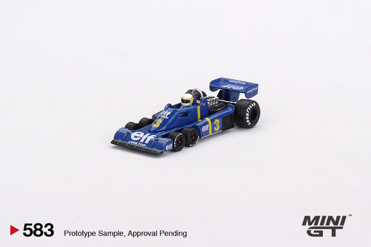 Mini GT 1:64 Tyrrell P34 #3 Jody Scheckter 1976 Swedish GP Winner (MGT00583-CH)