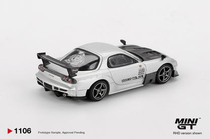 Mini GT 1:64 Mazda RX-7 RE-Amemiya Silver Metallic (MGT01106-CH)