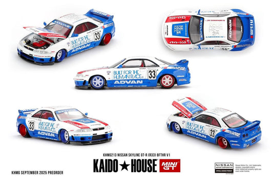 Mini GT x KAIDOHOUSE 1:64 Nissan Skyline GT-R (R33) BFTHR V1 (KHMG213)