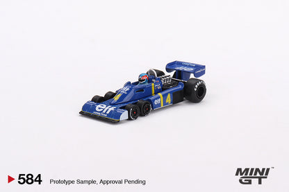 Mini GT 1:64 Tyrrell P34 #4 Patrick Depailler 1976 Swedish GP 2nd Place (MGT00584-CH)