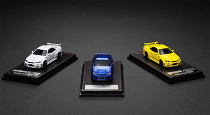 Ignition Model 1:64 Nissan Skyline GT-R (BNR34) NISMO customized Metallic Blue (IG4147) - Limited to 2 per customer / address