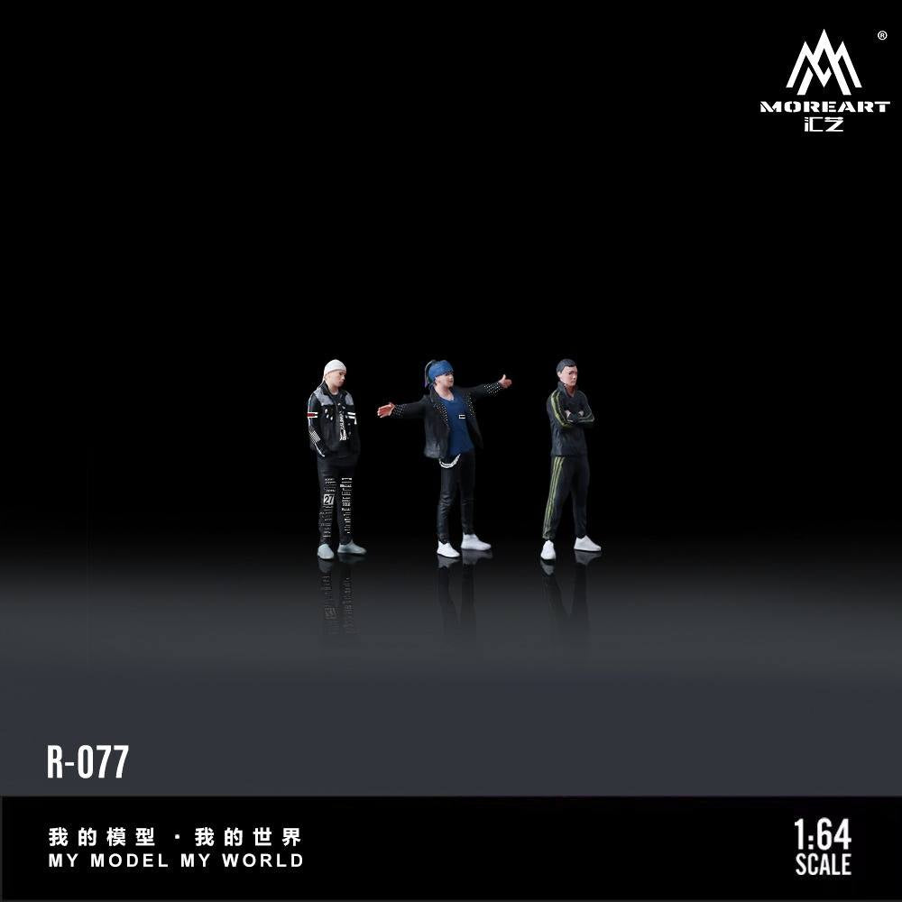 MoreArt 1:64 Drag Racing Teen Trio Initial D Movie Version Doll Set (3 Figures Set)