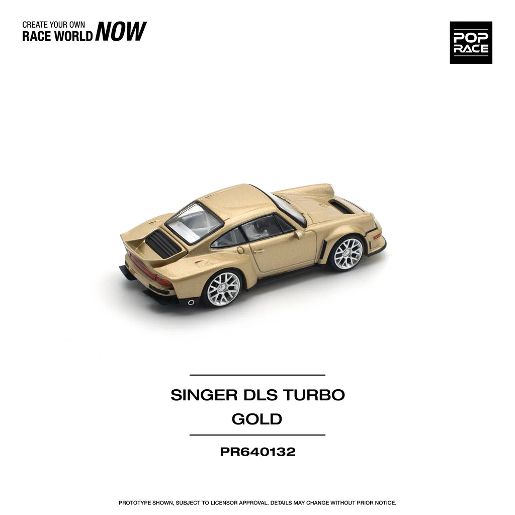 Pop Race 1:64 Porsche Singer DLS Turbo 964 Road Gold (PR640132)