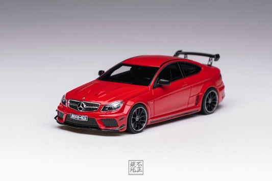 [Premium Resin Model] Car Lounge 1:64 Mercedes-Benz C63 Black Series C-Class W205 Mars Red Premium Box Packaging (Limited to 399 Pieces)