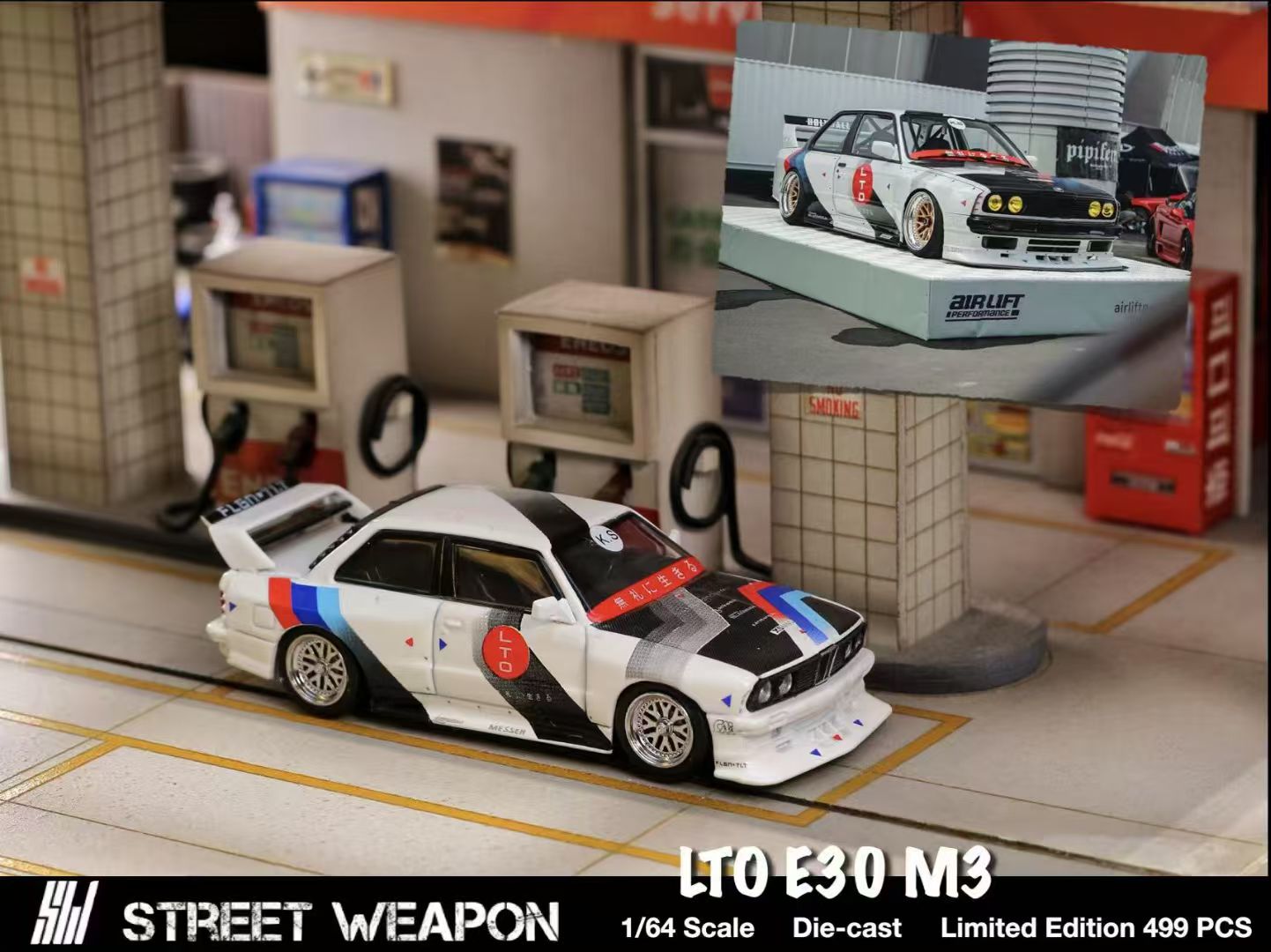 Street Weapon 1:64 BMW M3 E30 Live to Offend LTO Custom LTO Expo Edition
