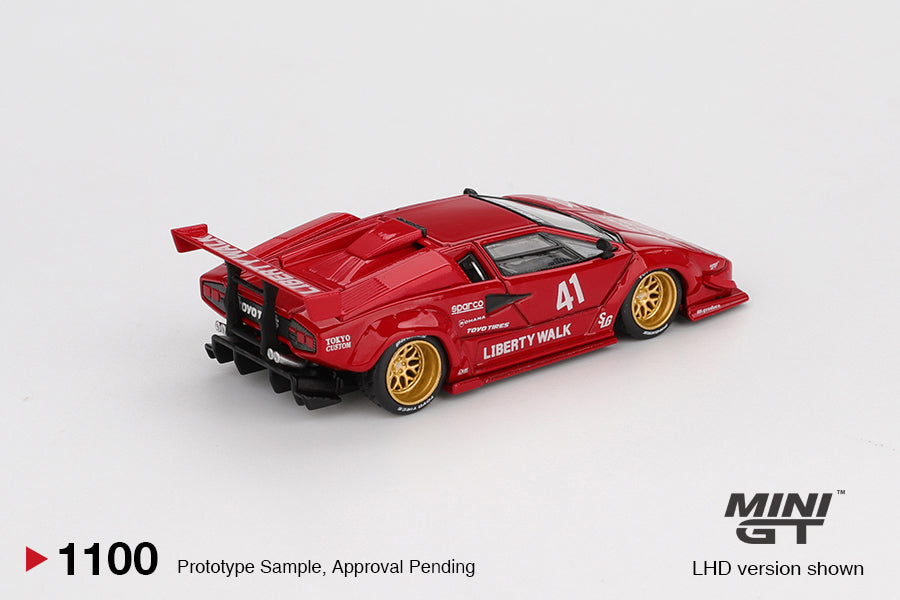 Mini GT 1:64 Lamborghini Countach LB-WORKS Red (MGT01100-CH)