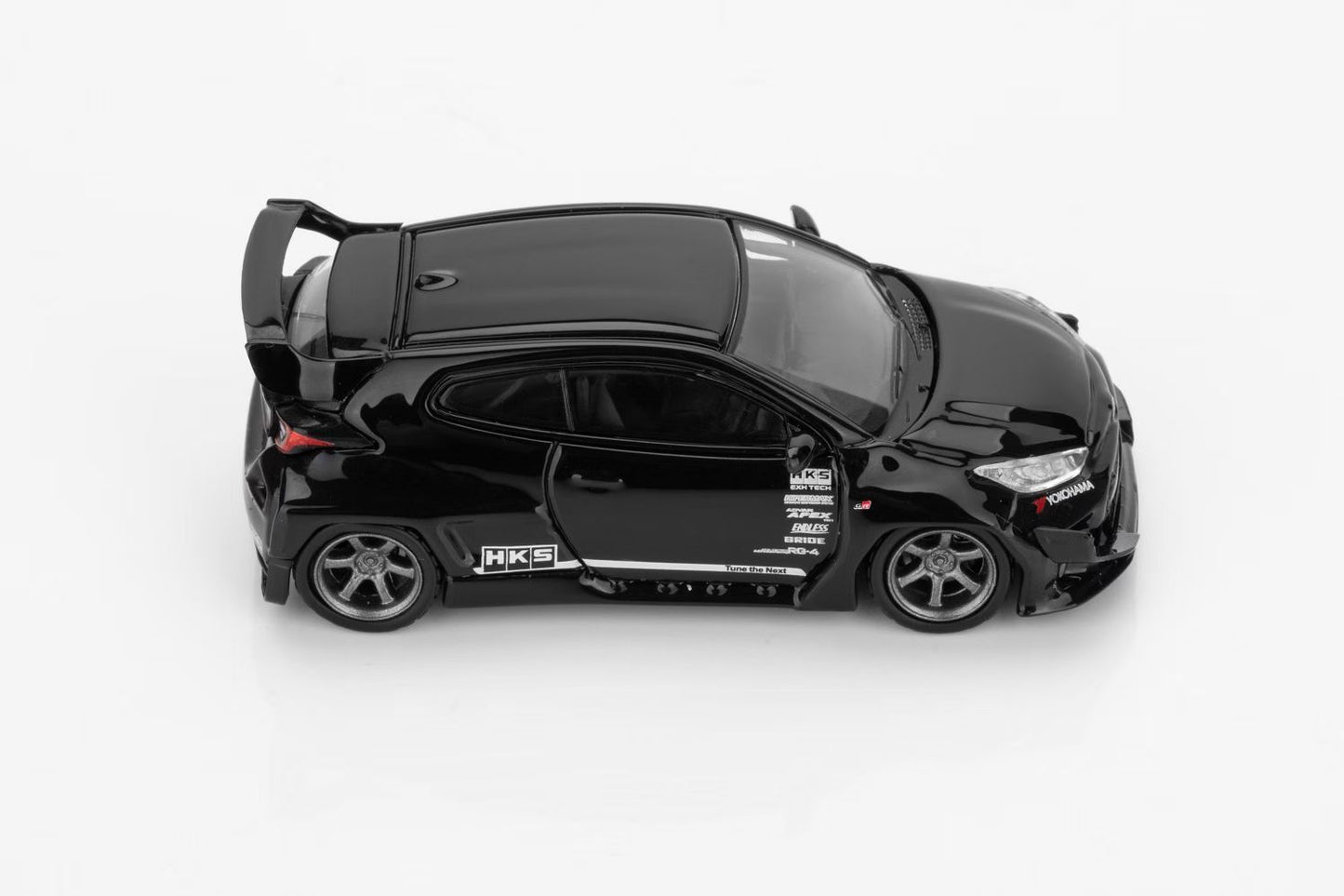 Fuji 1:64 Toyota GR Yaris Pandem Rocket Bunny Wide Body Hot Hatch HKS Black Limited 499 Pieces