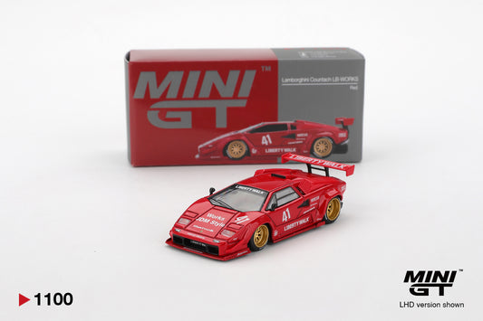 Mini GT 1:64 Lamborghini Countach LB-WORKS Red (MGT01100-CH)