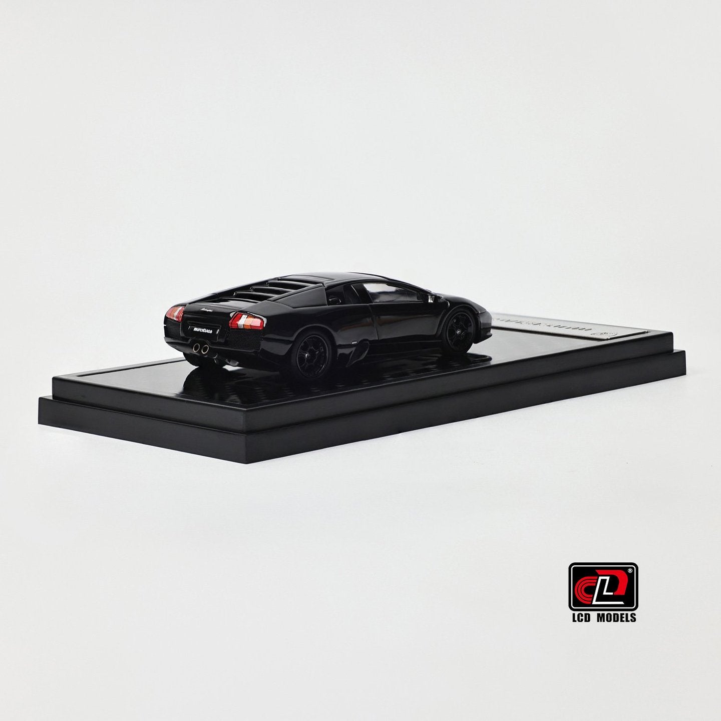 LCD 1:64 Lamborghini Murcielago Black Openable Engine Hood with Detailed Engine Lamborghini Official Licensed