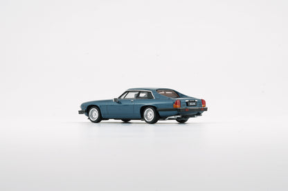 BM Creations 1/64 Jaguar XJ-S XJS V12 Cobalt Blue with 4 Additional Wheels (RHD)