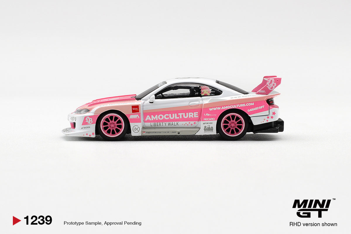 Mini GT 1:64 Nissan SILVIA (S15) LB-Super Silhouette AMOCULTURE (MGT01239-CH)