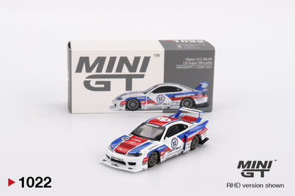 Mini GT 1:64 Nissan LB-Super Silhouette S15 SILVIA GARASIDRIFT x LBWK 2025 (MGT01022-CH)
