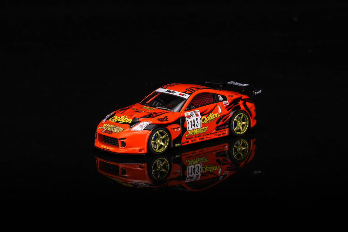 Motorhelix X Mr. Hiro X Option 1:64 Nissan Fairlady Z "Option Stream Z" 02 Orange Official Licensed