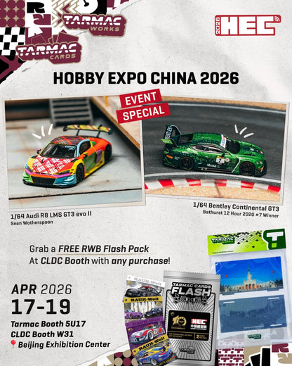 Tarmac Works 1/64 Bentley Continental GT3 Bathurst 12 Hour 2020 Winner #7 HOBBY EXPO CHINA Event Special Edition 2026