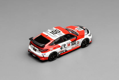 Motorhelix 1:64 Honda Civic Type-R FL5 Idemitsu Motion 100 Openable Front Hood Detailed Engine - Honda Official Licensed