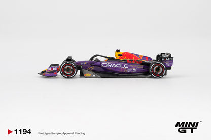 Mini GT 1:64 Oracle Red Bull Racing RB19 #1 Max Verstappen 2023 F1 2023 Las Vegas GP Winner (MGT01194-CH)
