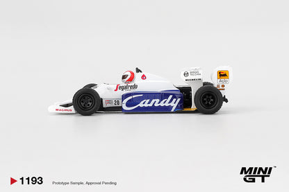 Mini GT 1:64 Toleman TG184 #20 Johnny Cecotto 1984 Monaco Grand Prix (MGT01193-CH)