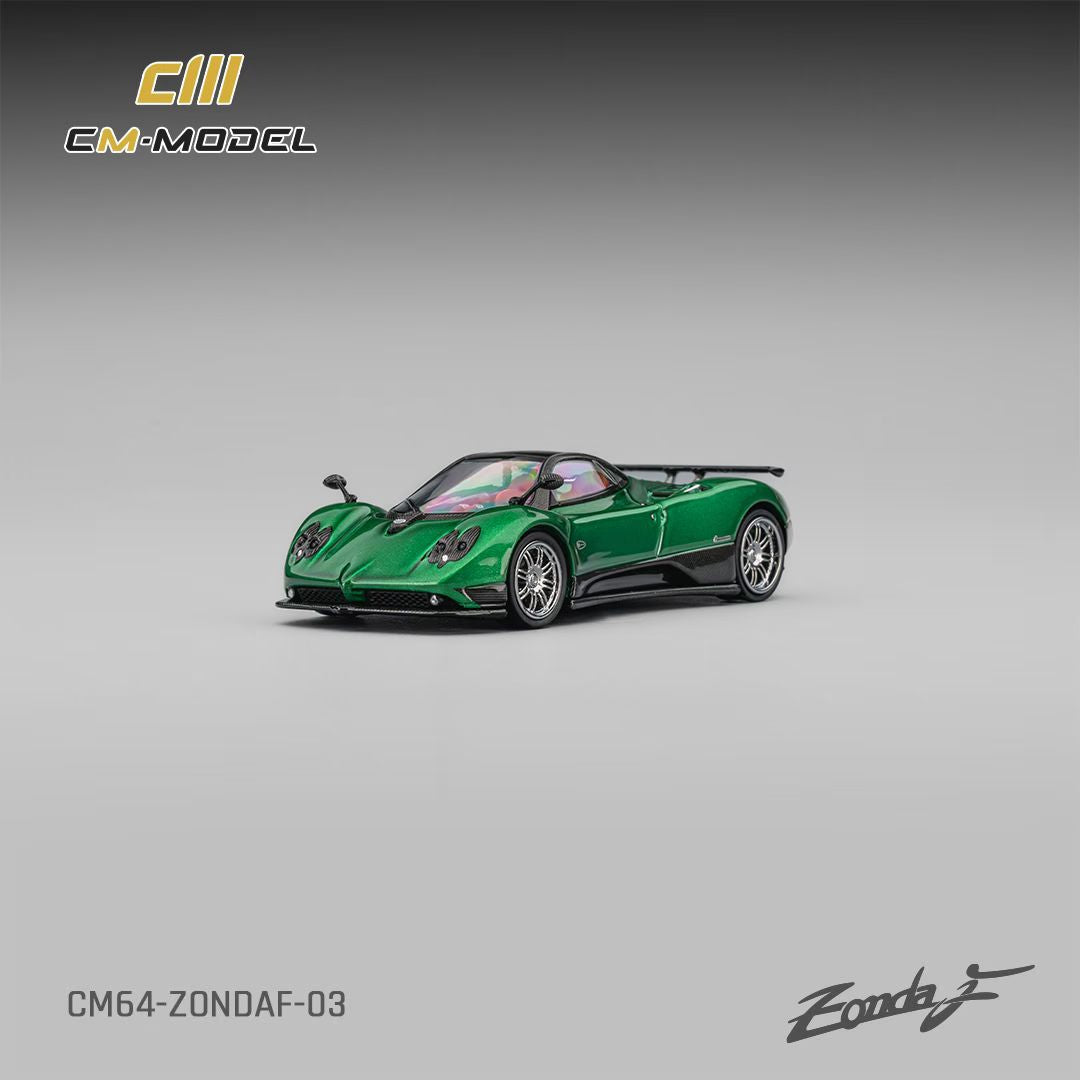 CM Model 1:64 Pagani Zonda F Metallic Emerald Green Pagani Official Licensed