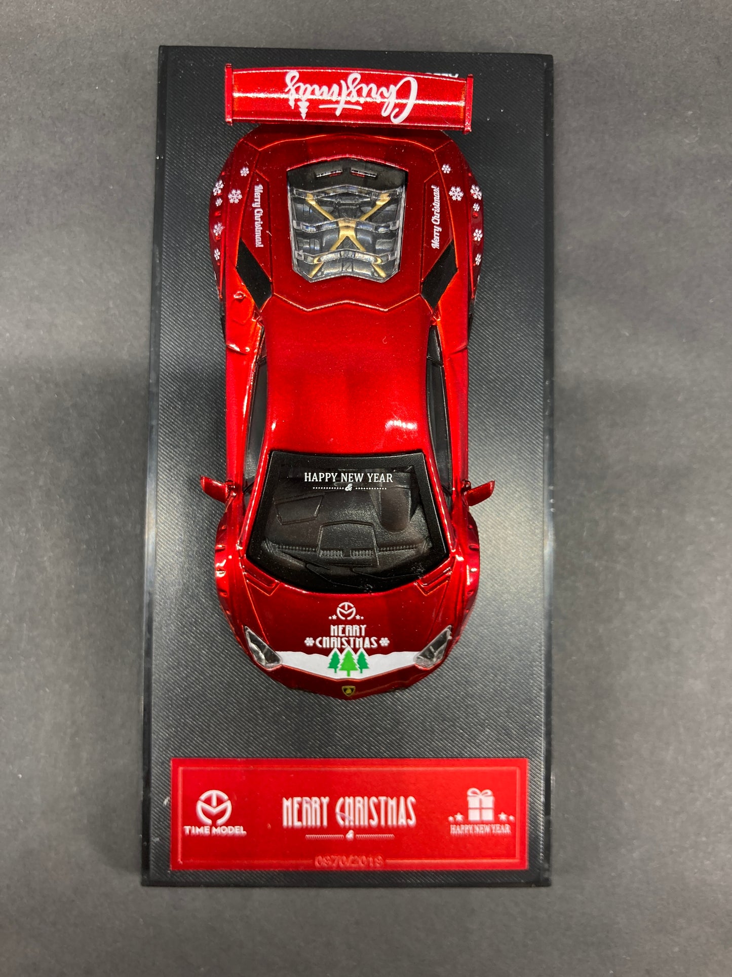 Time Micro 1/64 Lamborghini Aventador LP 700 Christmas Edition Red