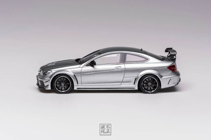 [Premium Resin Model] Car Lounge 1:64 Mercedes-Benz C63 Black Series C-Class W205 Iridium Silver Premium Box Packaging (Limited to 399 Pieces)