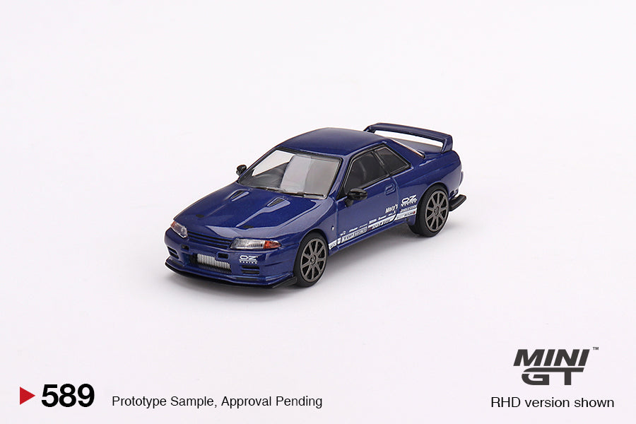 Mini GT 1:64 Nissan Skyline GT-R Top Secret  VR32 Metallic Blue RHD (MGT00589-CH)