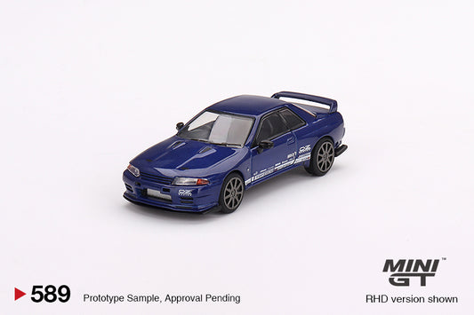 Mini GT 1:64 Nissan Skyline GT-R Top Secret  VR32 Metallic Blue RHD (MGT00589-CH)