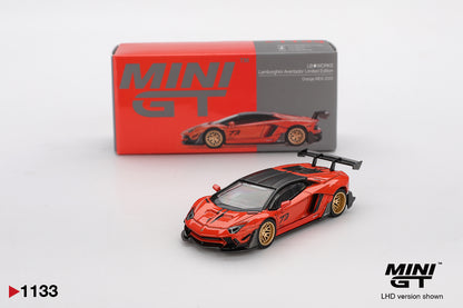 Mini GT 1:64 LB★WORKS Lamborghini Aventador Limited Edition Orange MDX 2025 (MGT01133-CH)