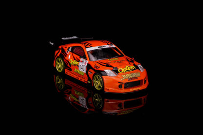 Motorhelix X Mr. Hiro X Option 1:64 Nissan Fairlady Z "Option Stream Z" 02 Orange Official Licensed
