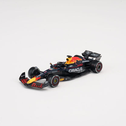 MINICHAMPS 1:64 ORACLE RED BULL RACING RB21 - MAX VERSTAPPEN - WINNER EMILIA-ROMAGNA GP 2025  With FIGURINE, 2X PITBOARD AND POSITION BOARD