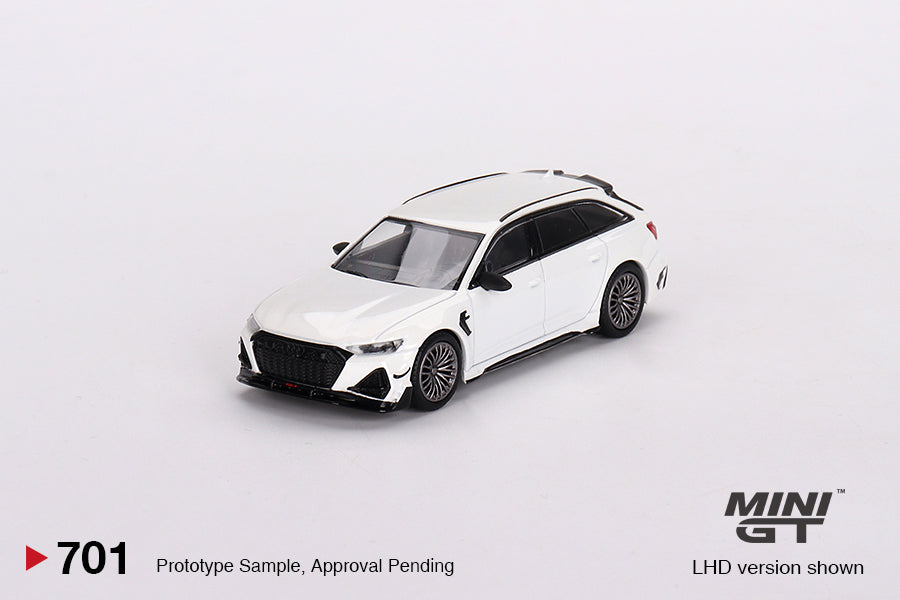 Mini GT 1:64 Audi ABT RS6-R Glacier White Metallic LHD (MGT00701-R)