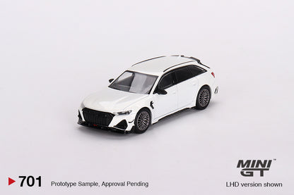 Mini GT 1:64 Audi ABT RS6-R Glacier White Metallic LHD (MGT00701-R)