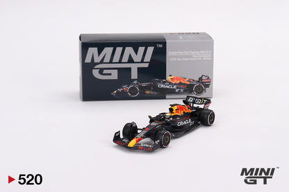 Mini GT 1/64 Oracle Red Bull Racing RB18 #1 Max Verstappen 2022 Abu Dhabi Grand Prix Winner (MGT00520)