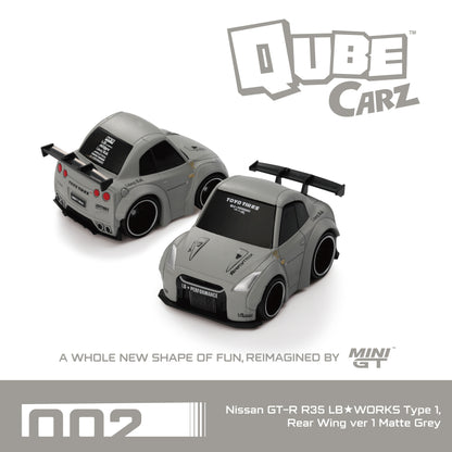 Mini GT 1:64 QubeCarz Nissan LBWK Liberty Walk 6 Cars Full Set in Sealed Box - Chance of a Chase Car (QZ00101-QZ00502)