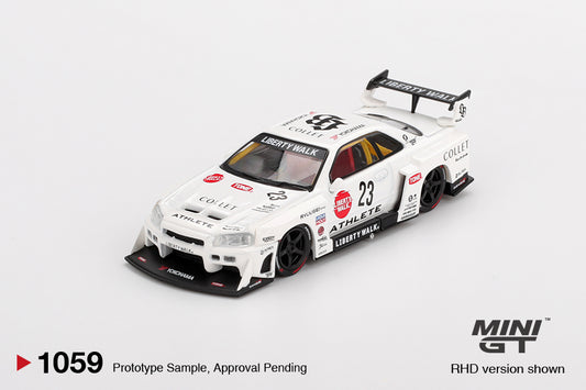 Mini GT 1:64 Nissan LB-ER34 Super Silhouette ATHLETE/COLLET (MGT01059-CH)