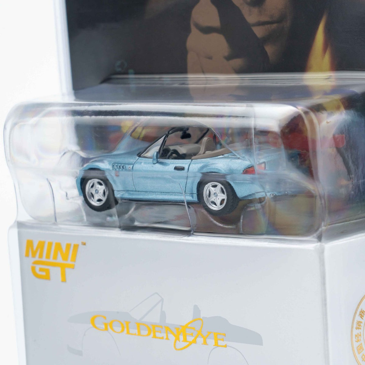 Mini GT 1:64 BMW Z3 “GoldenEye” in Blaster Packaging English Version (MGT00914-007ECH)